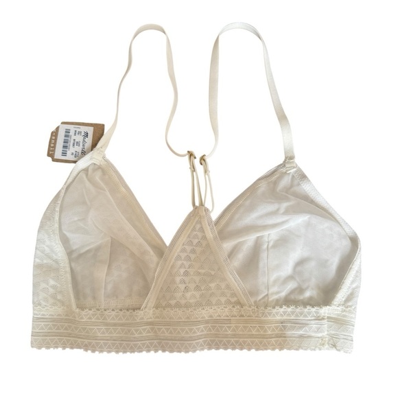 NWT Madewell Intimates Geo Mesh Triangle Bralette, Size XS - Picture 7 of 8